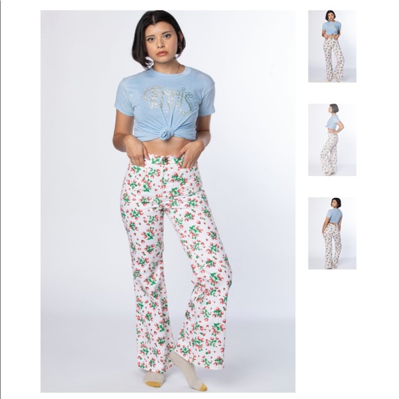 SOLD Solstice Intimates Strawberry Print Vtg Style Jean - Picture 7 of 7